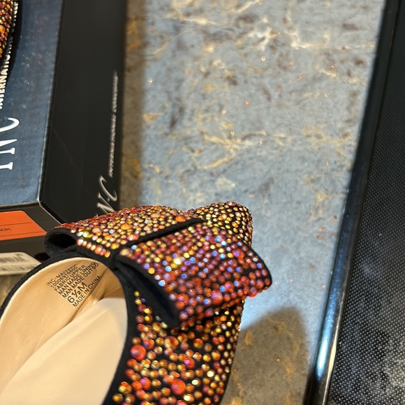 NWOT I.N.C. International Concepts pink ombré rhinestone flats, size 6.5. - Picture 11 of 13